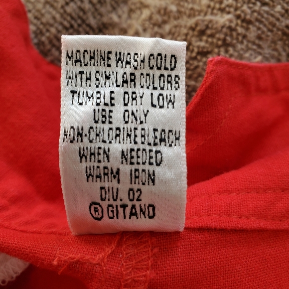 Vintage Gitano High Waisted Pants 11/12 Red - Picture 12 of 12